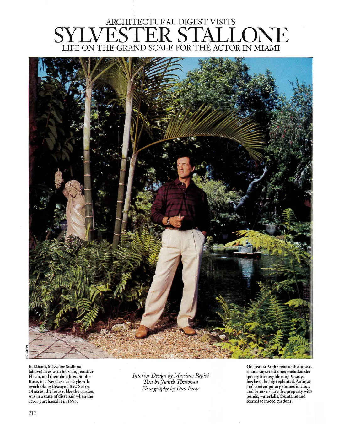 SYLVESTER STALLONE HOUSE SYLVESTER STALLONE HOUSE